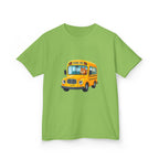 Kids School Bus T-Shirt - Cute Squirrel Driving Cartoon Tee | Back to
