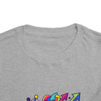 Toddler Crypto Shirt - Neon Geometric Digital Art | Blockchain Kids