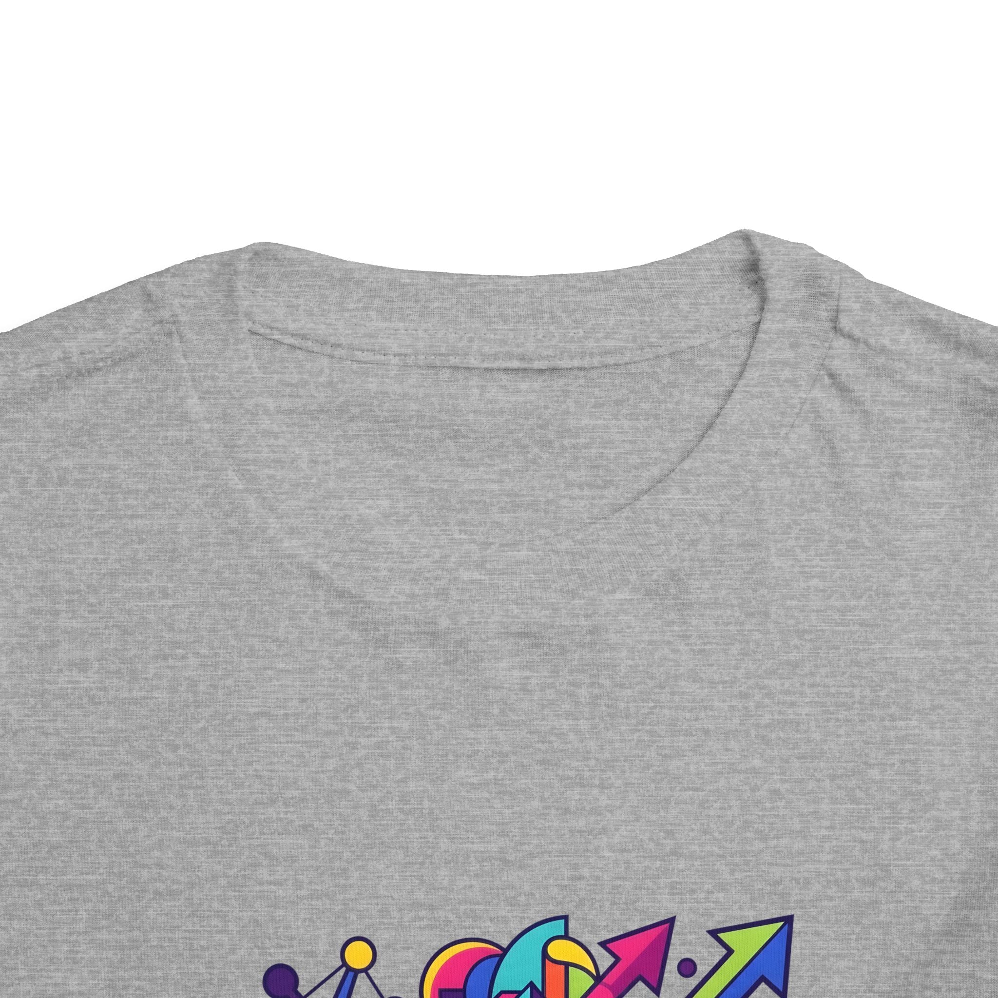 Toddler Crypto Shirt - Neon Geometric Digital Art | Blockchain Kids