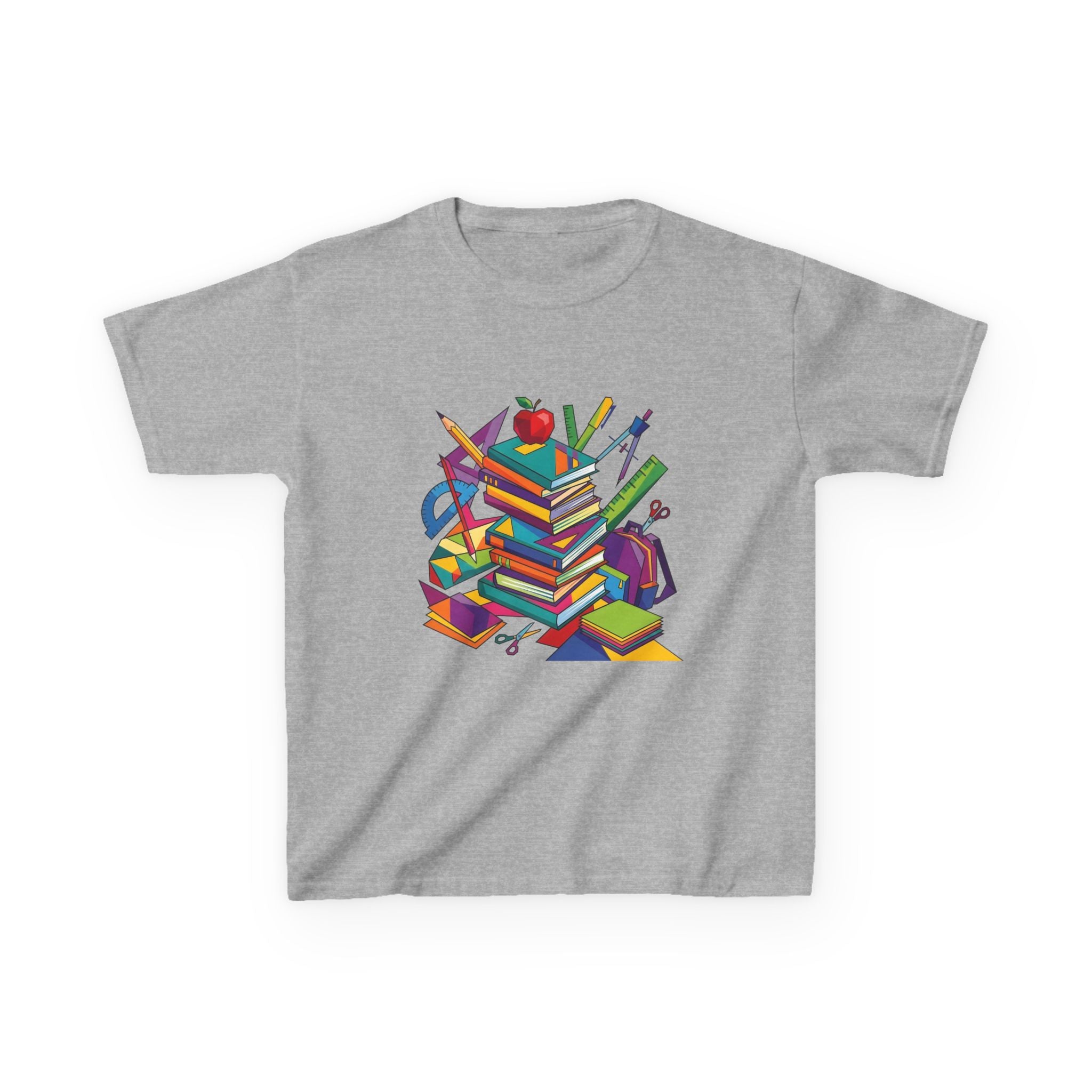 Kids T-Shirt - Geometric School Supplies Tee | Back to School