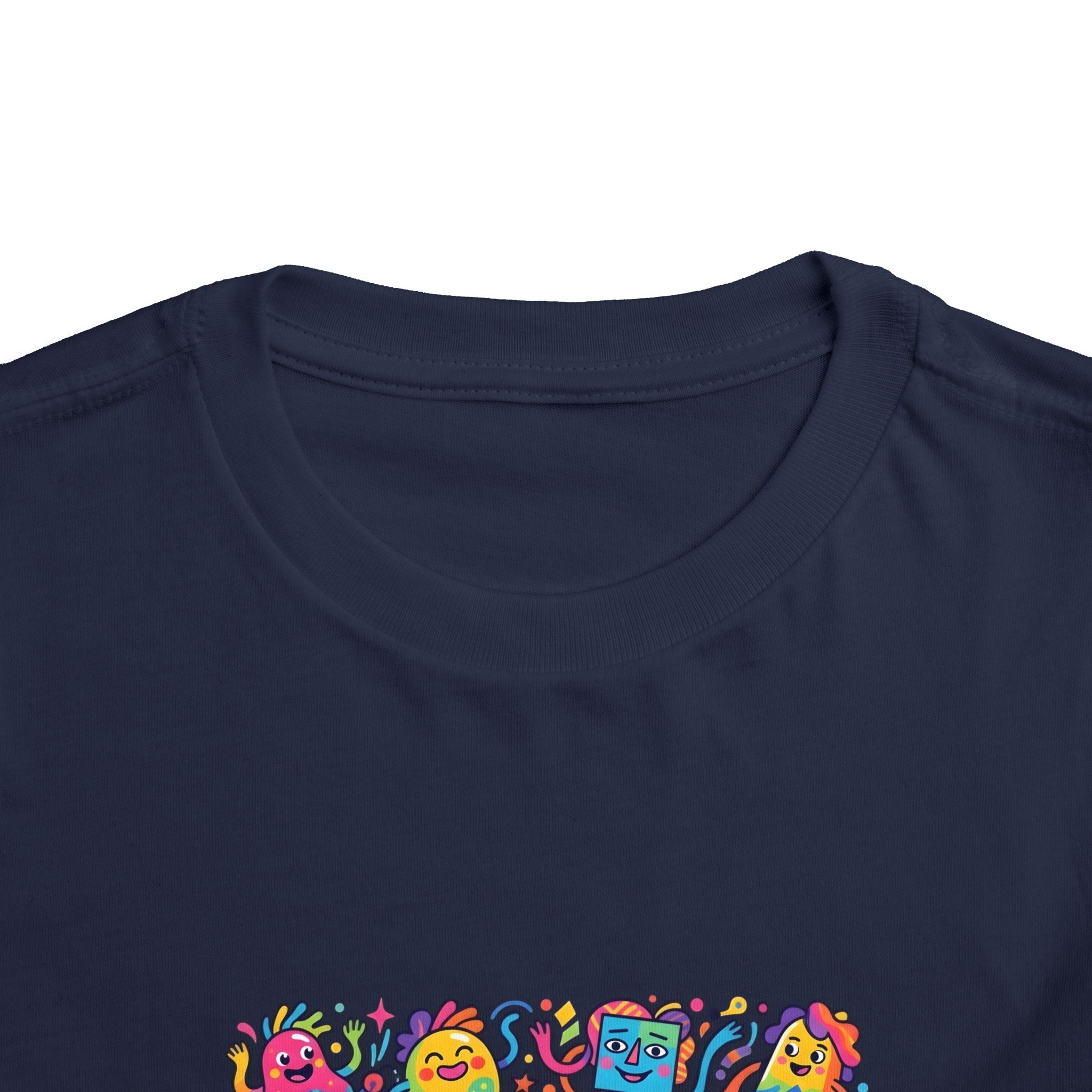 Toddler T-Shirt - Vibrant Whimsical Creatures | Doodle Art
