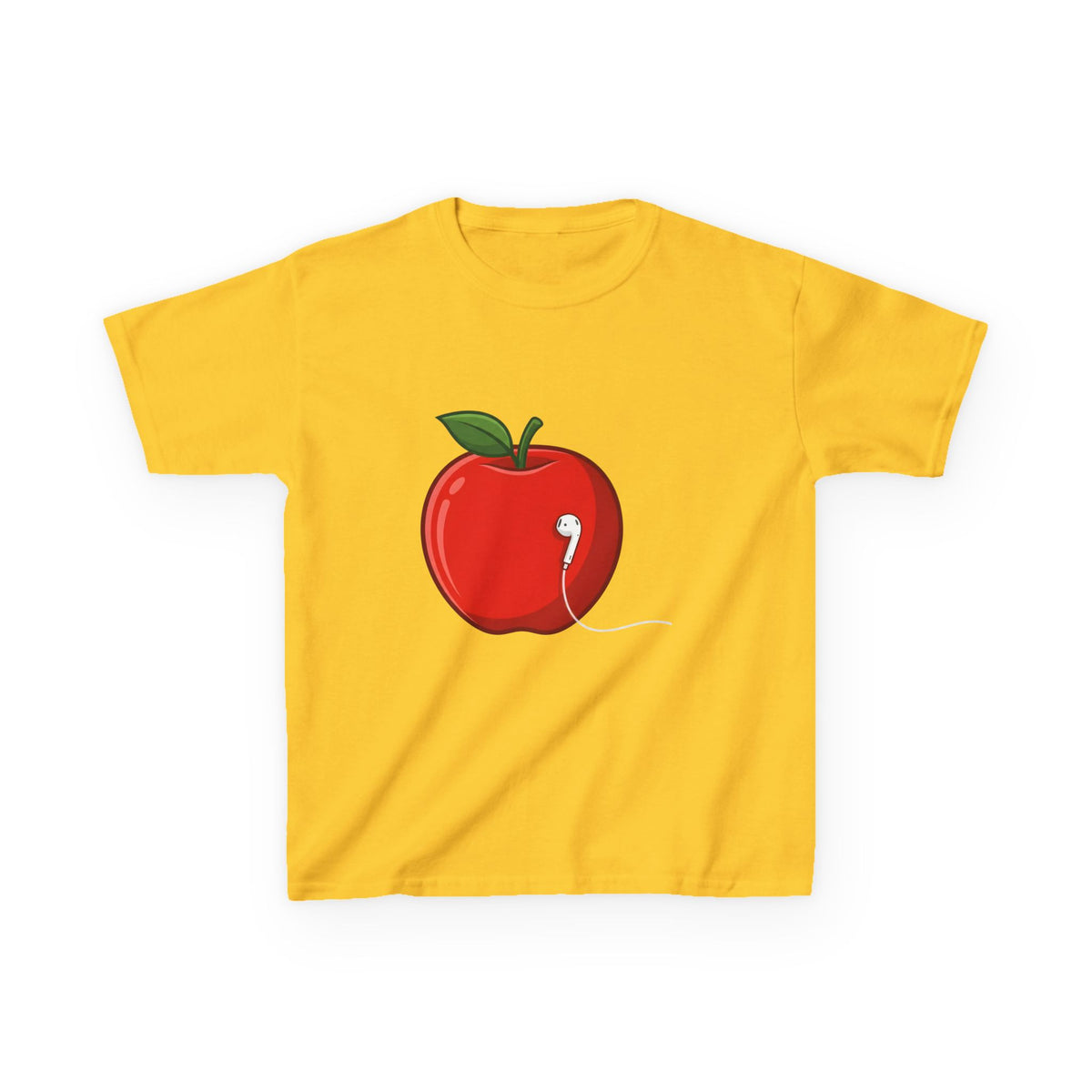 Kids Tee - Cartoon Minimalist Apple Music Earbud Tech
