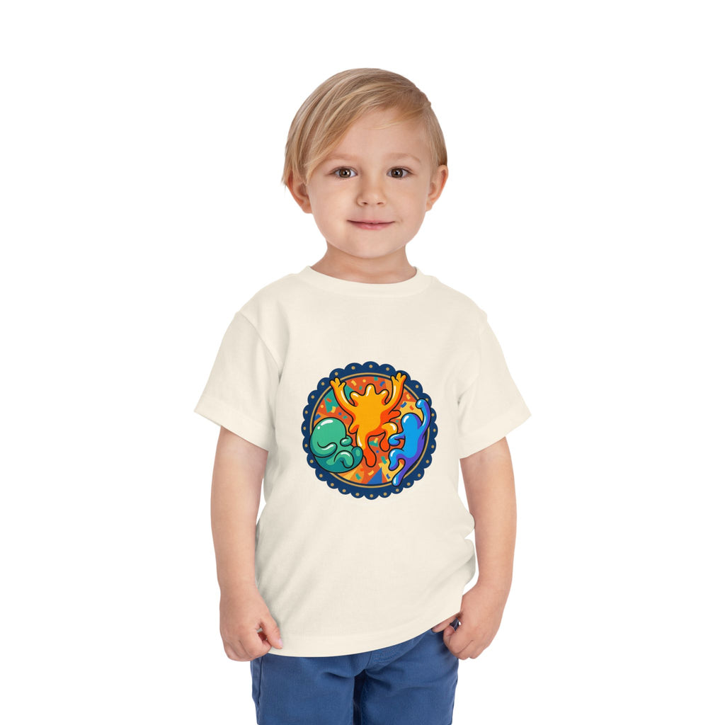 Toddler Tee - Vibrant Playful Celebration Dancing Confetti Shirt