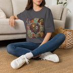 Unisex T-Shirt - Retro Psychedelic Theater Comedy Mask | Abstract Art