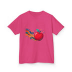 Kids Abstract Fruit Tee - Vibrant Apple Art | Creative Design