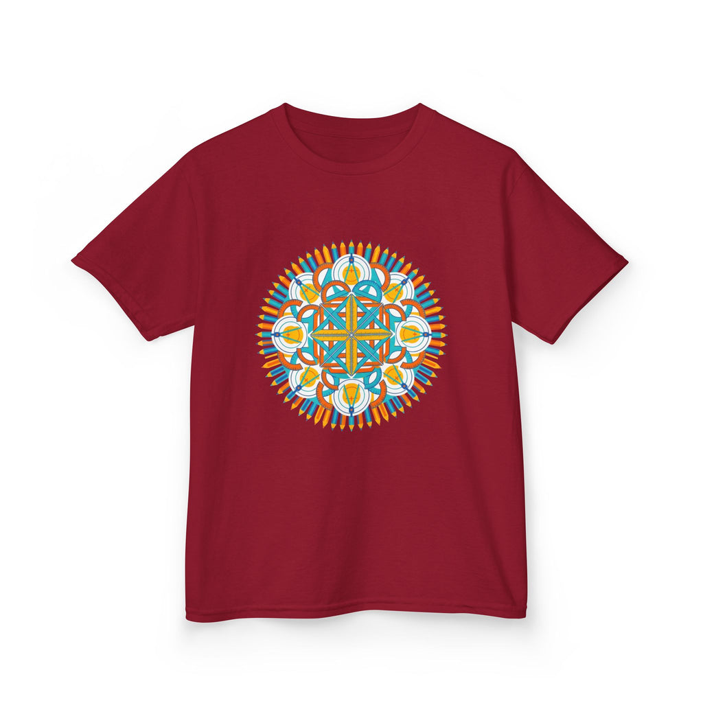 Kids T-Shirt - Math & Drafting Tools Mandala | STEM