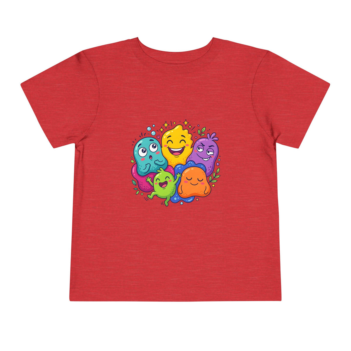 Toddler Monster Tee - Cute Happy Colorful Cartoon Kids Shirt
