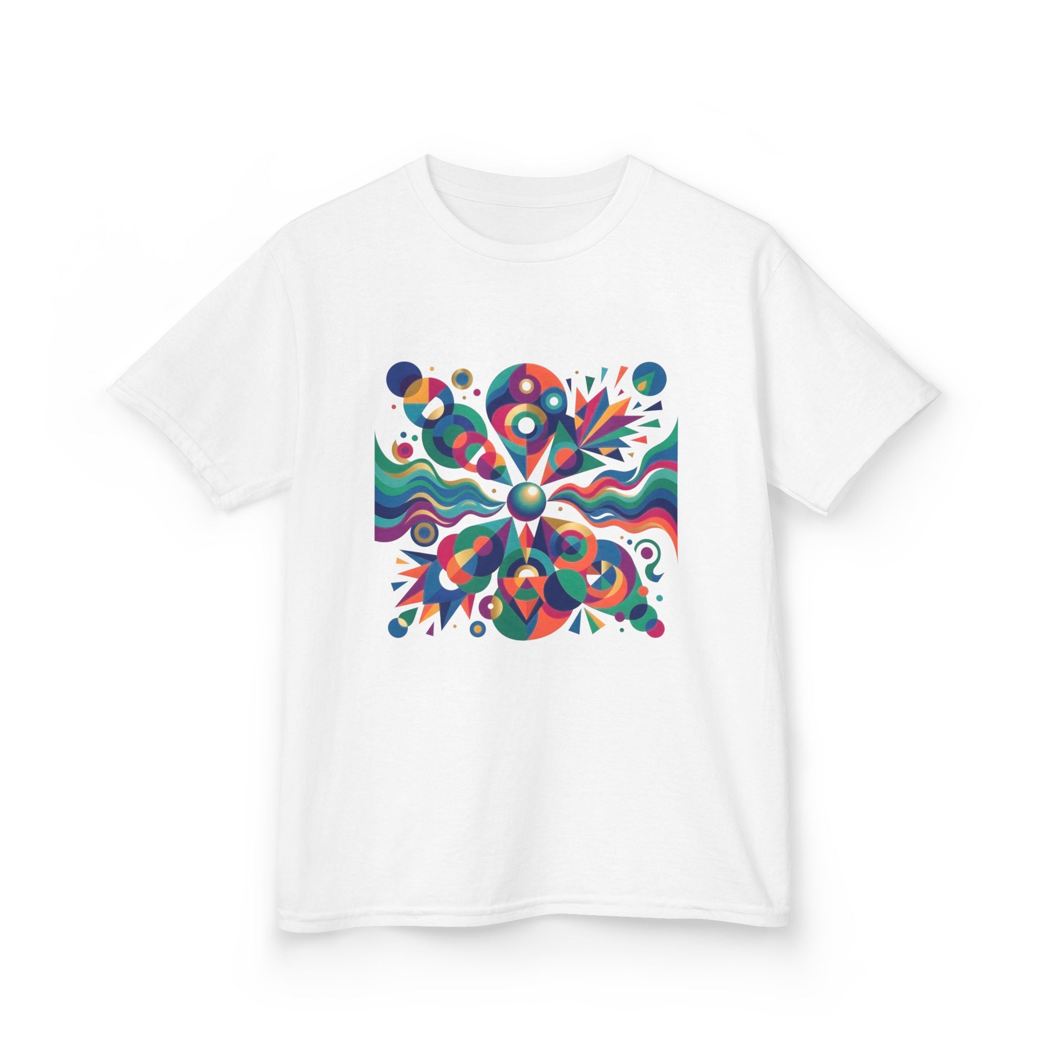 Kids T-Shirt - Vibrant Abstract Geometric Design | Modern Art