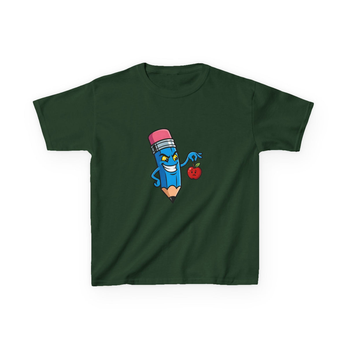 Kids Tee - Mischievous School Supplies Cartoon | Funny Education