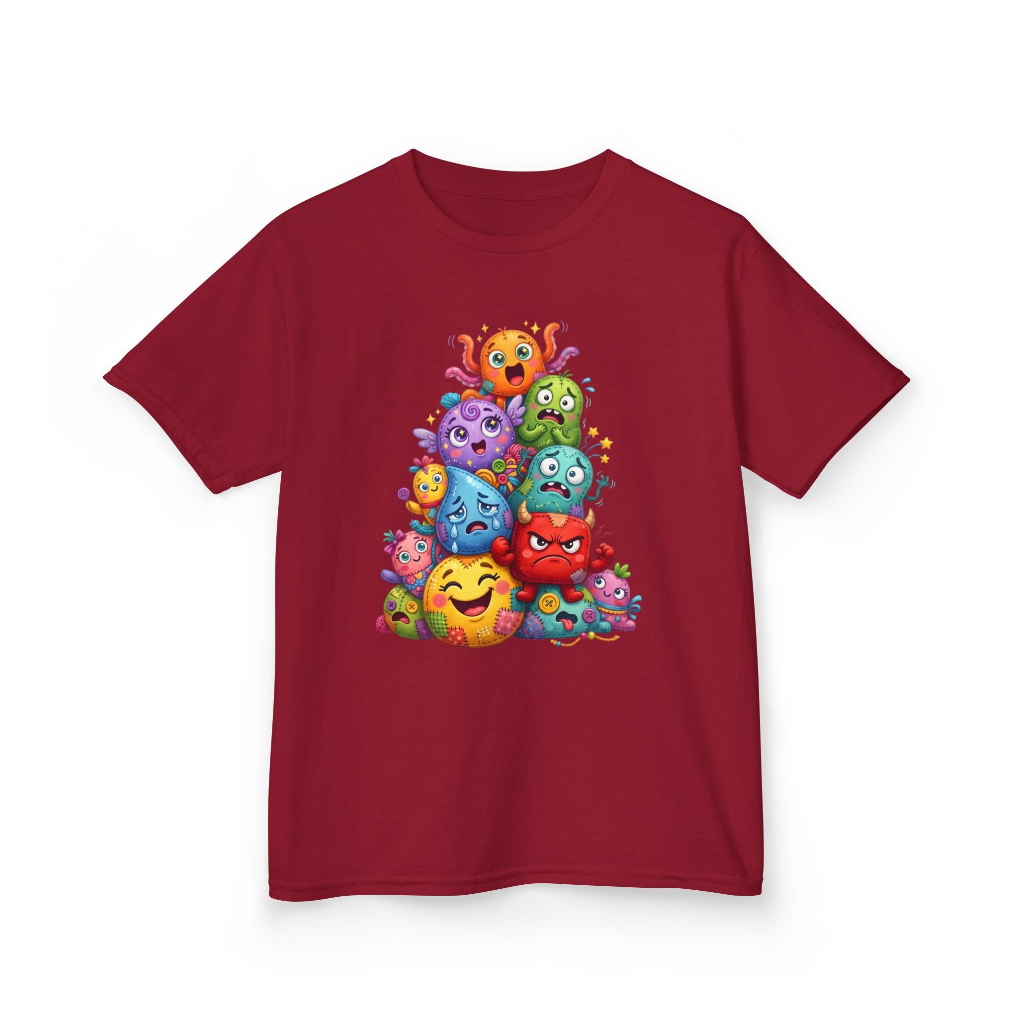 Kids T-Shirt - Cute Monster Pile | Whimsical Cartoon Design