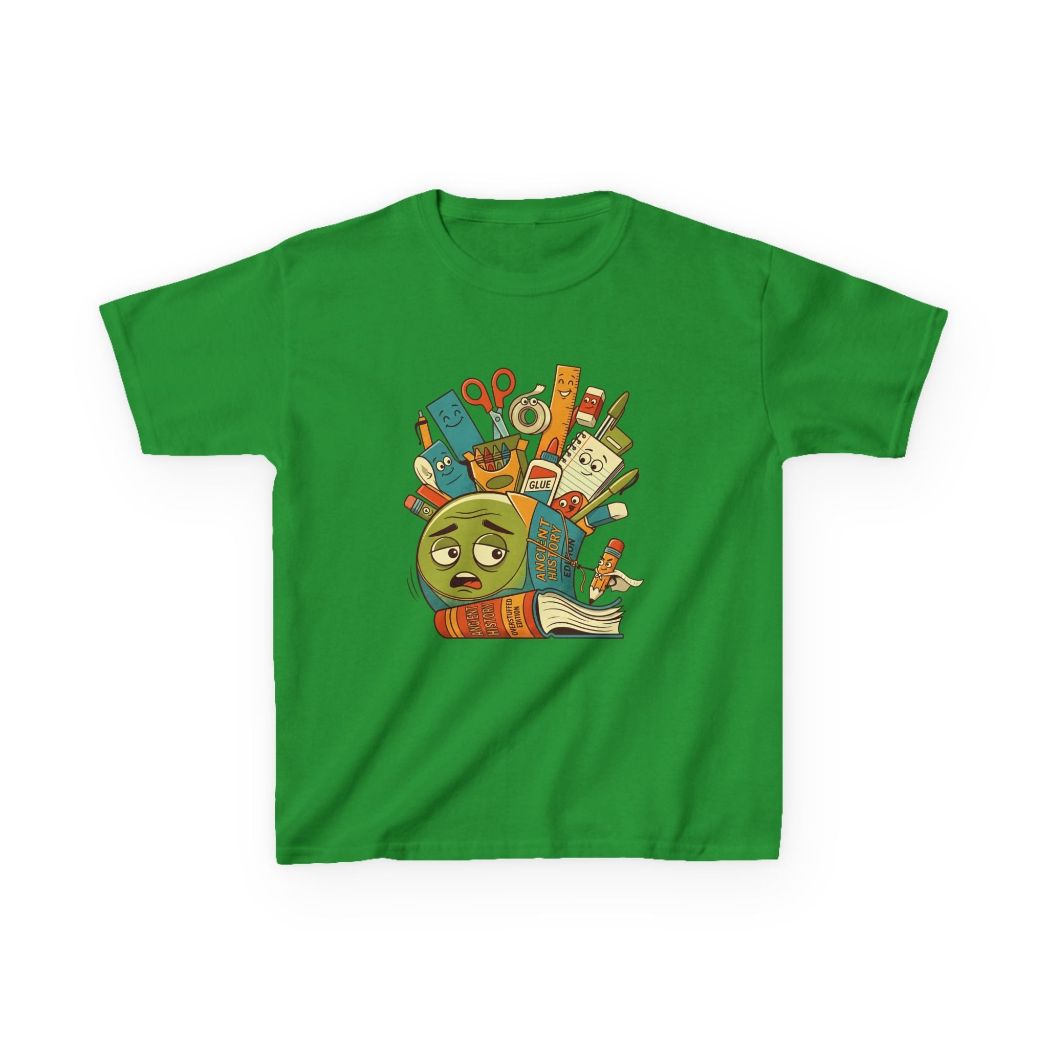 Kids Tee - Ancient History Overstuffed Edition | School Stress Back