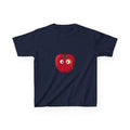 Kids Heavy Cotton Tee - Whimsical Monocle Apple Character