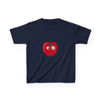 Kids Heavy Cotton Tee - Whimsical Monocle Apple Character