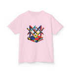 Kids Tee - Bauhaus Geometric Design Tools Graphic | Primary Colors