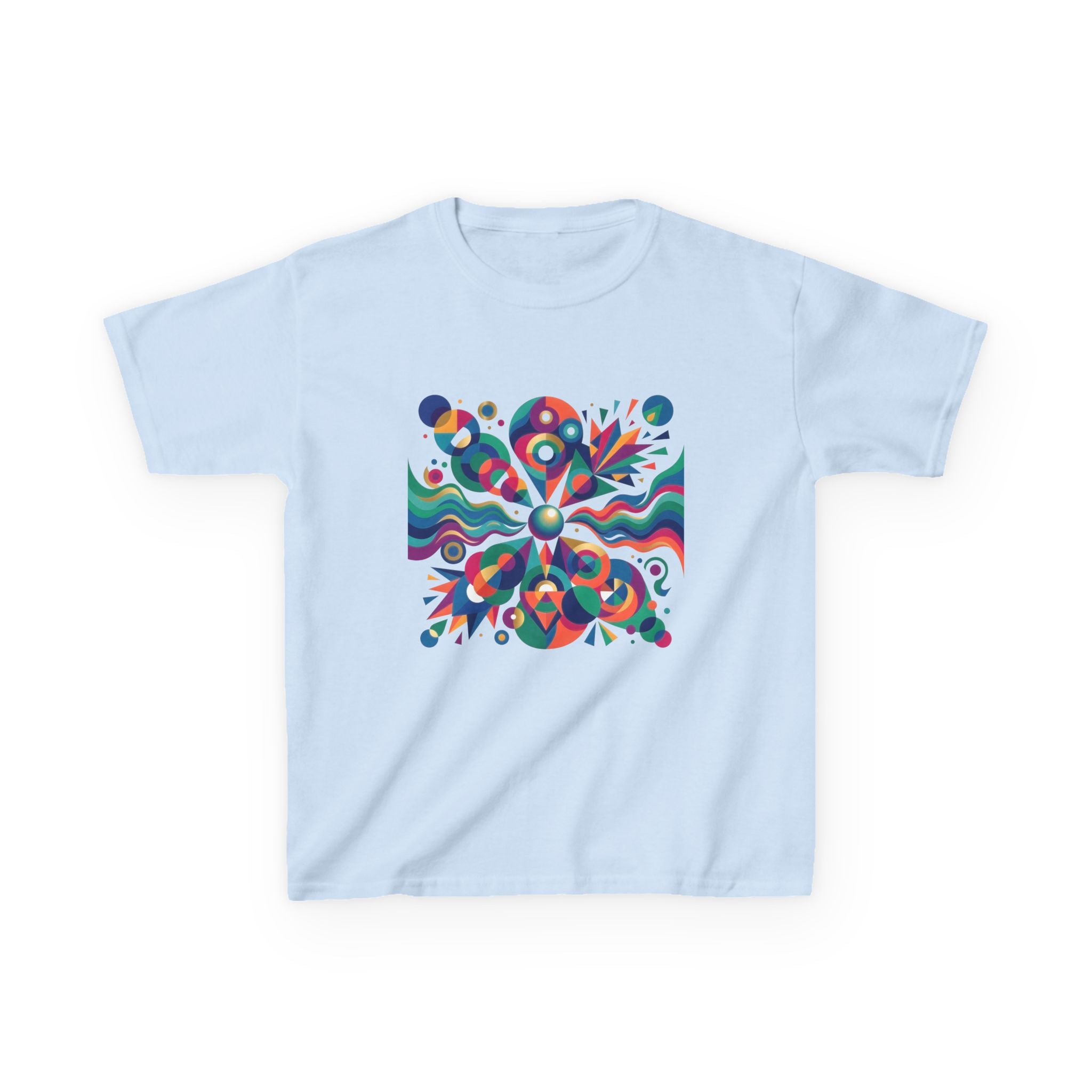 Kids T-Shirt - Vibrant Abstract Geometric Design | Modern Art