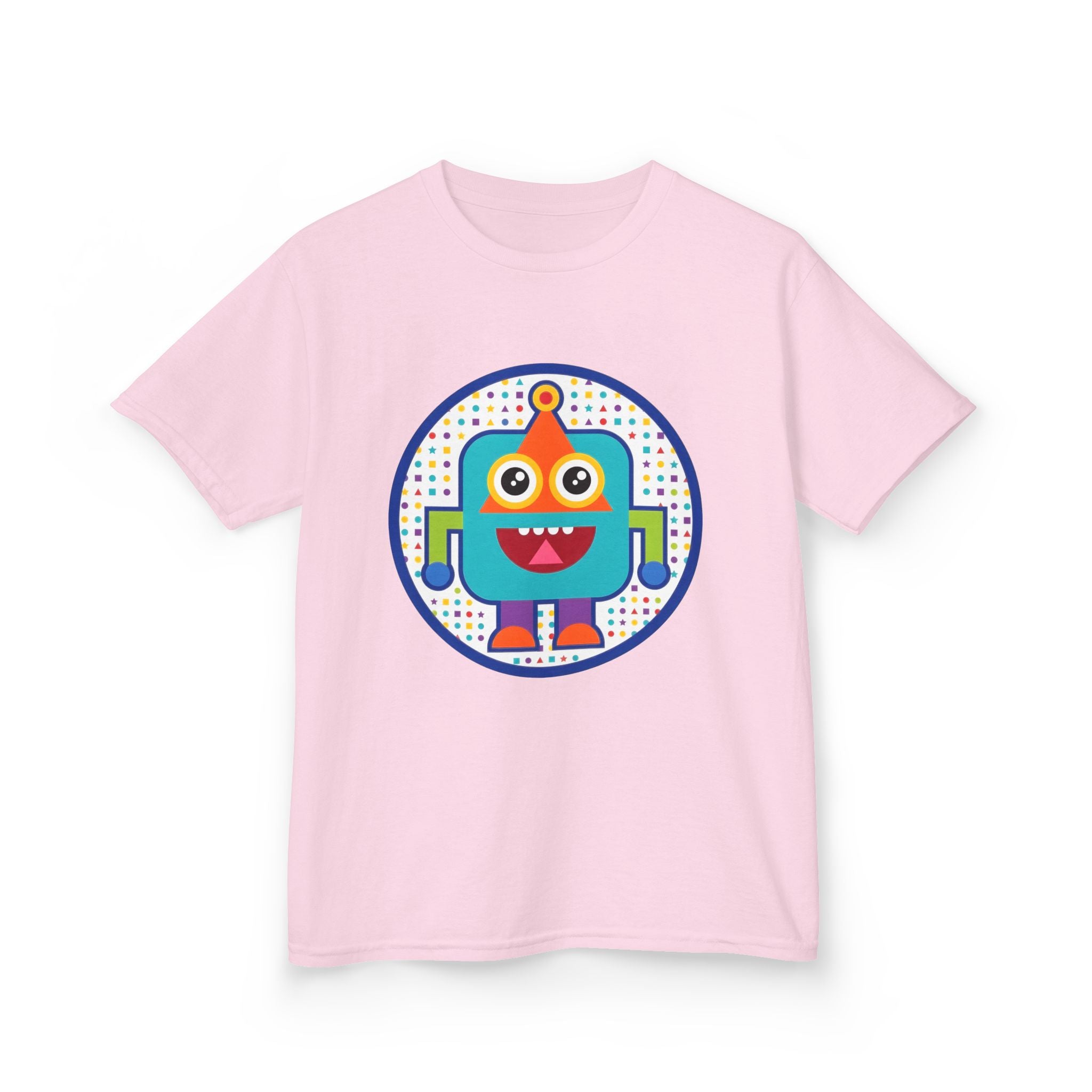 Kids Robot T-Shirt - Cute Geometric Design | Festive Party Tee