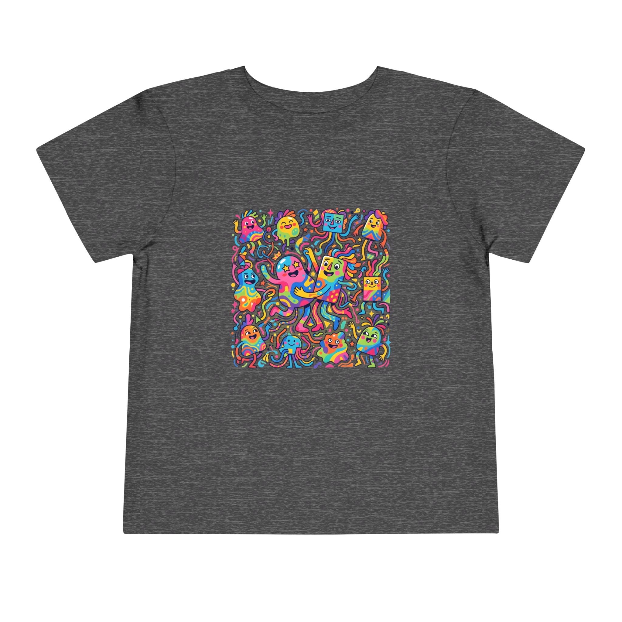 Toddler T-Shirt - Vibrant Whimsical Creatures | Doodle Art