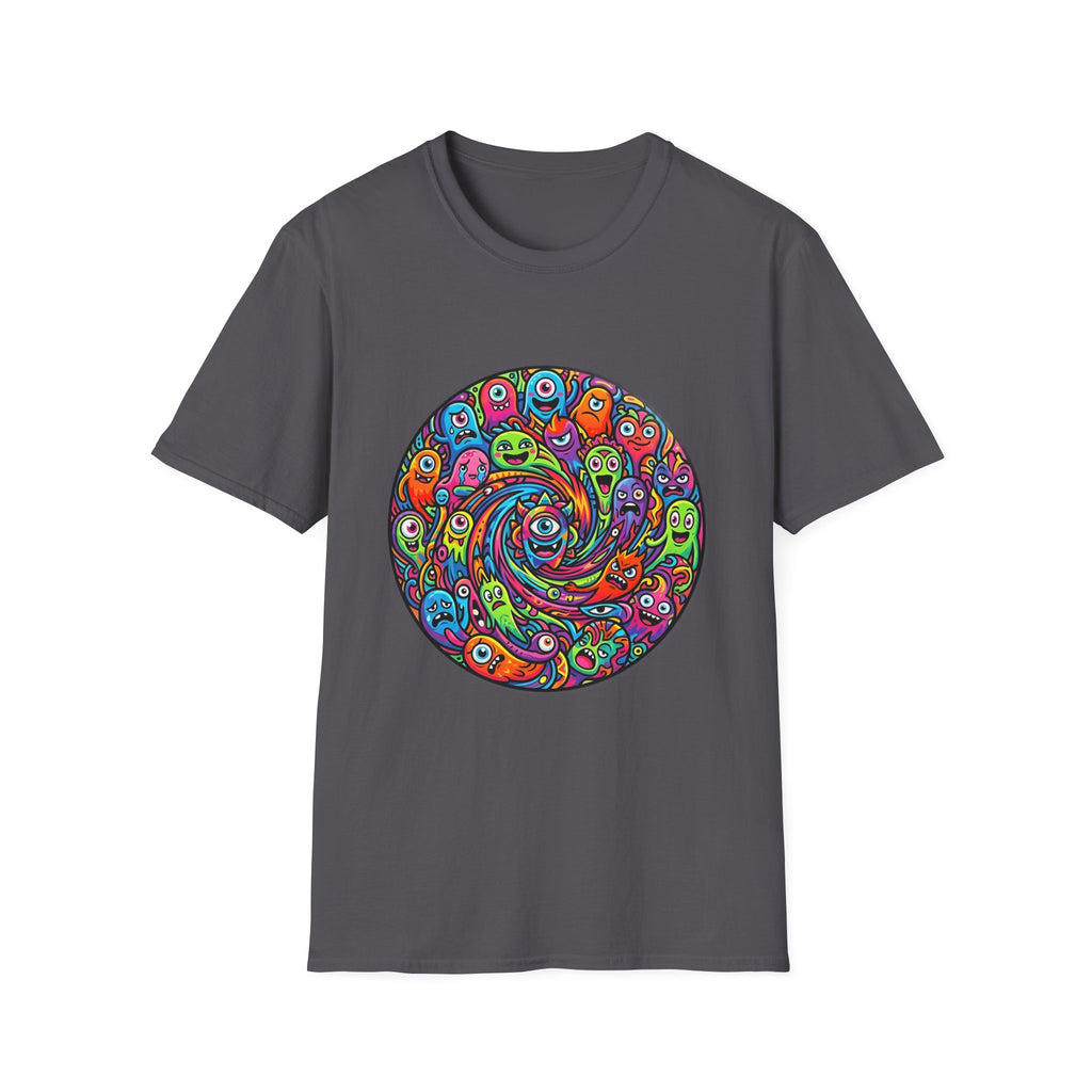 T-Shirt - Psychedelic Monster Swirl | Vibrant Alien Party