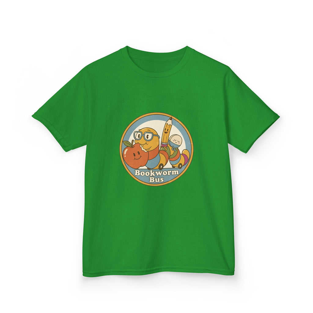Kids Bookworm T-Shirt - School Bus | Educational Learning