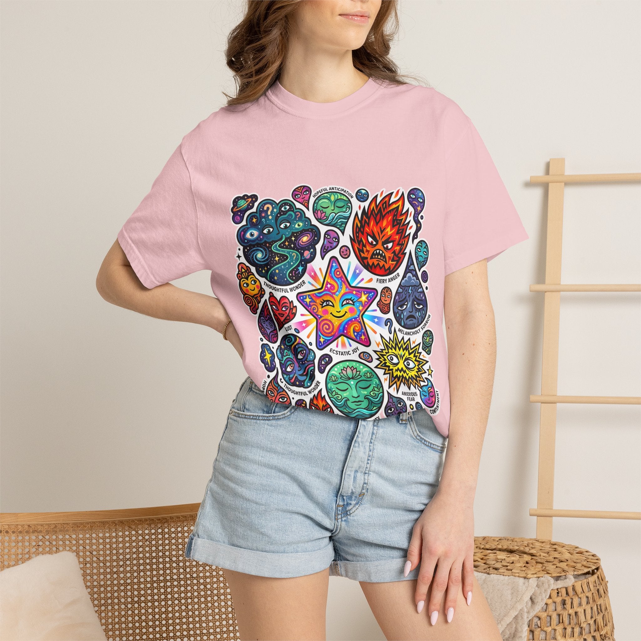 Comfort Colors T-Shirt - Psychedelic Emotions Art | Mental Health