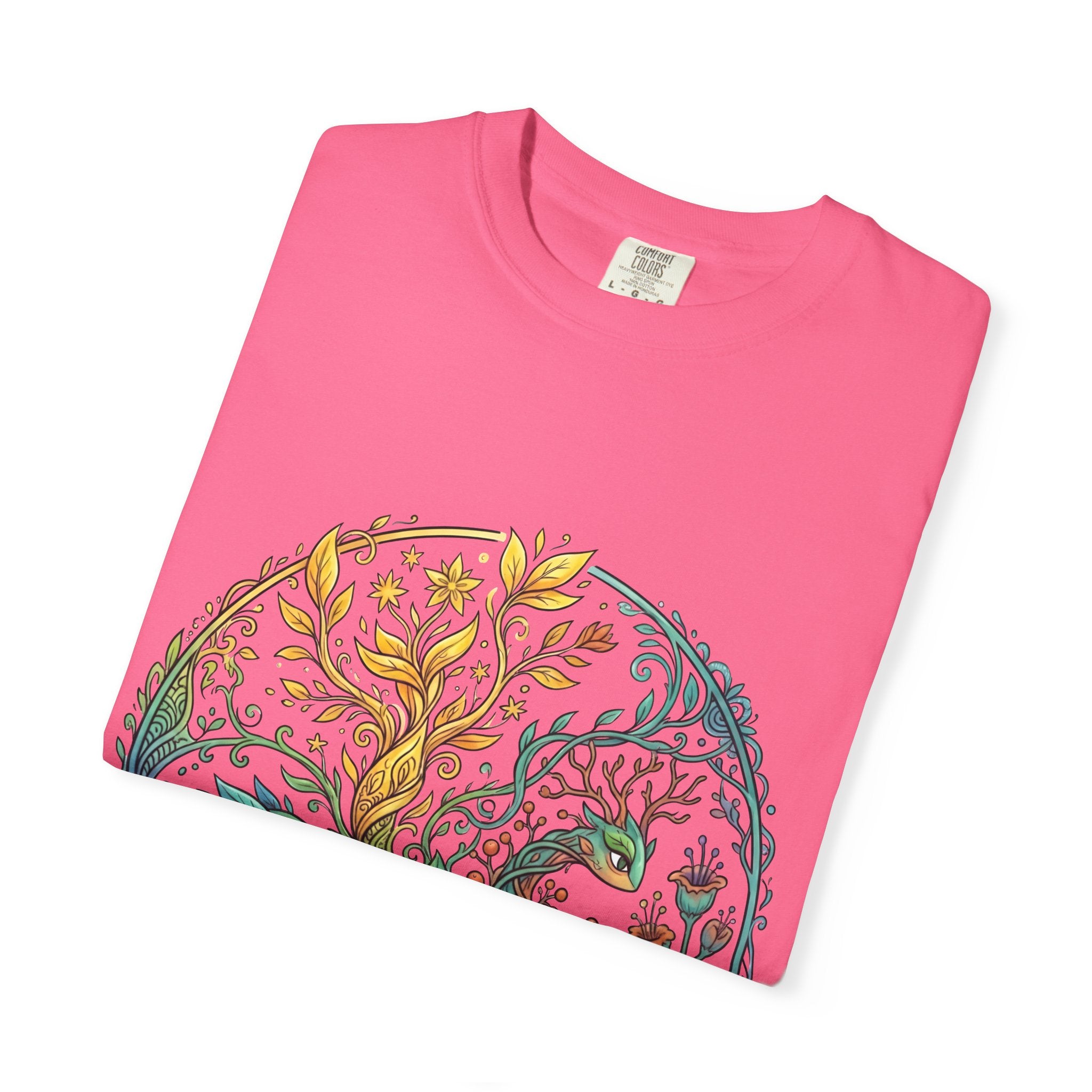 Elemental Dragon Tree T-Shirt - Mystical Nature Art | Comfort Colors