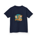 Kids Bookworm Tee - Cartoon Worm Studying Books | Back to School