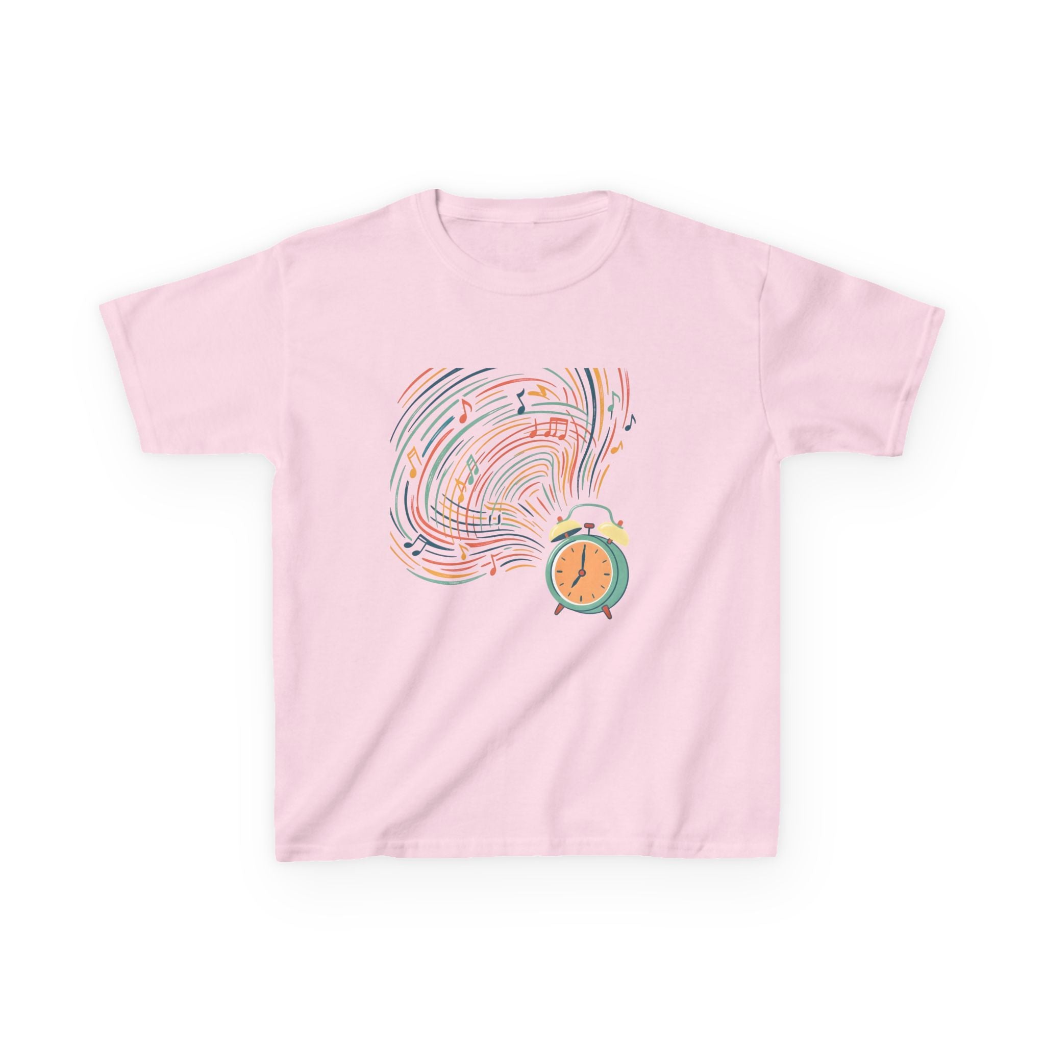 Kids Tee - Retro Music Alarm Clock | Abstract Playful Design
