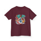 Kids Back to School Tee - Playful School Supplies Cartoon