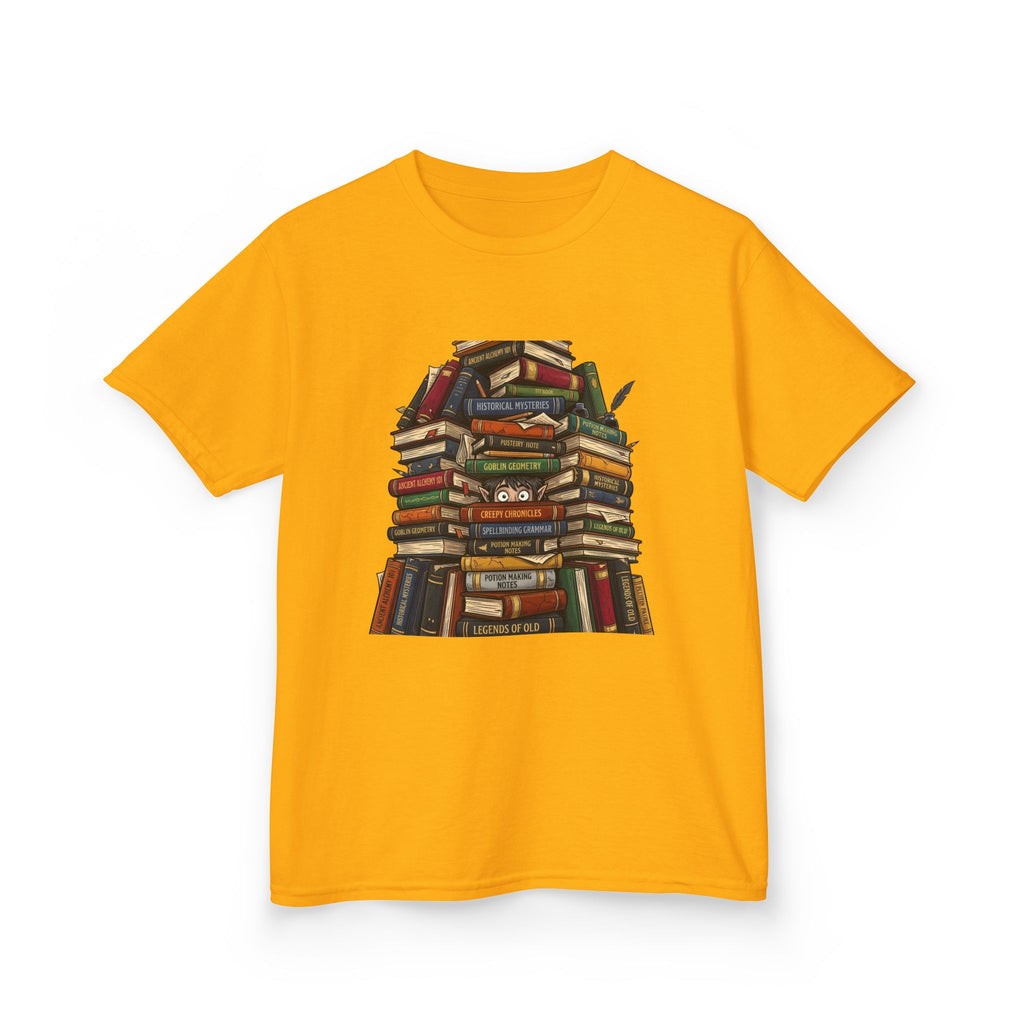 Kids Magic Studies Tee - Whimsical Fantasy Books & Goblin Geometry