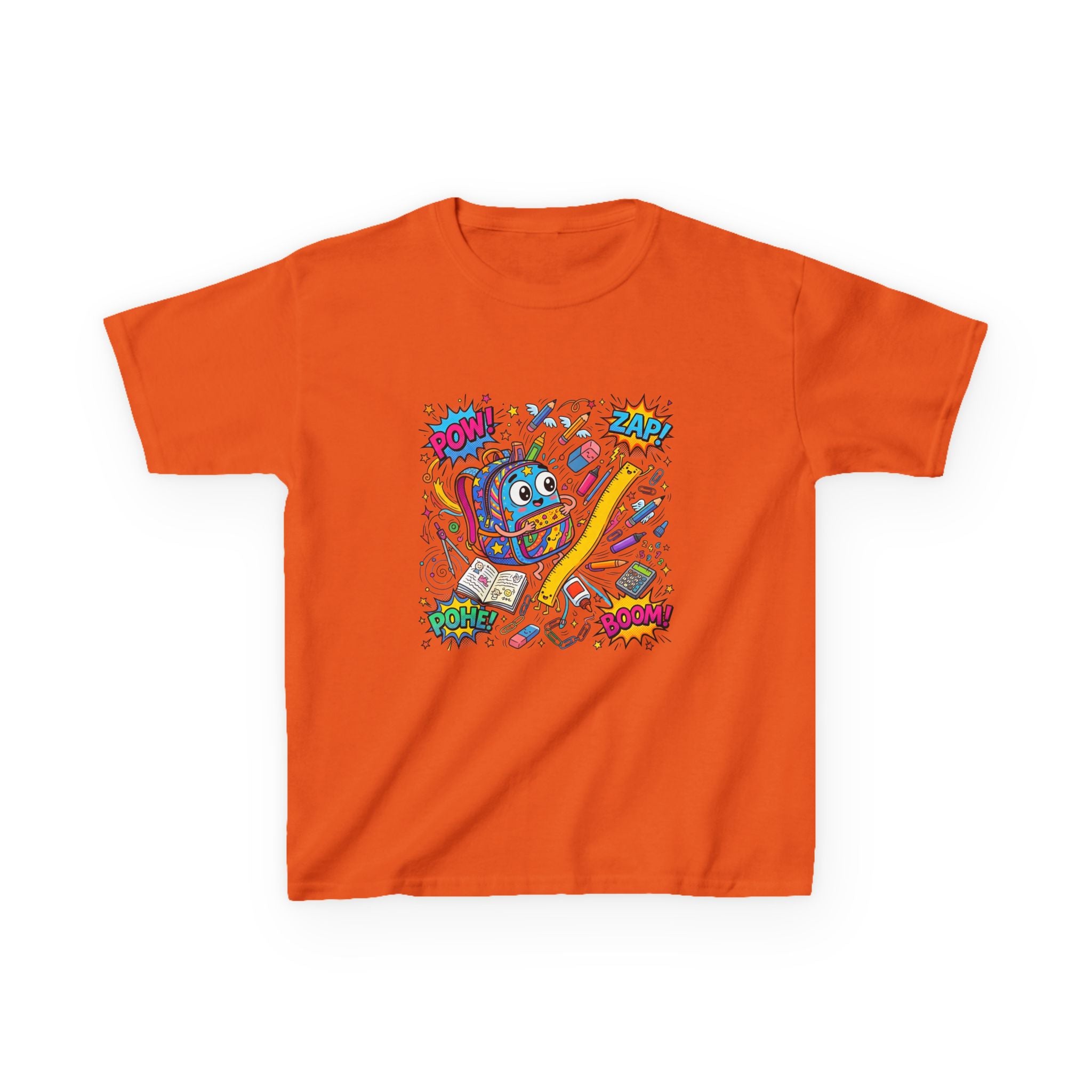 Kids T-Shirt - POW! ZAP! Comic School Supplies | Back to School