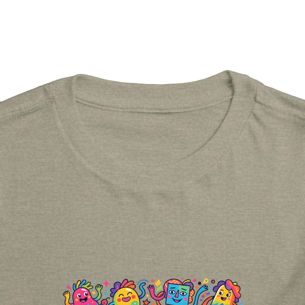Toddler T-Shirt - Vibrant Whimsical Creatures | Doodle Art