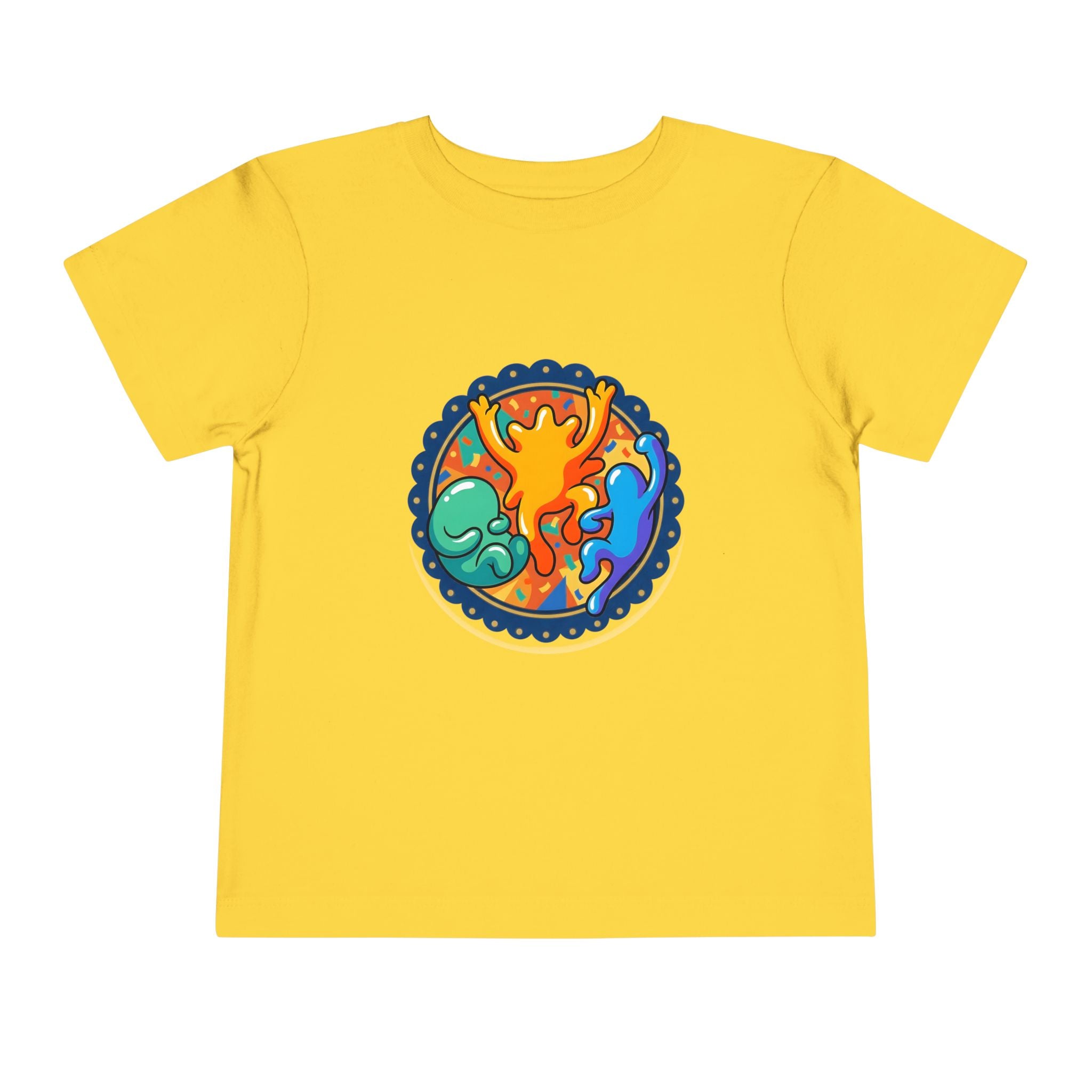 Toddler Tee - Vibrant Playful Celebration Dancing Confetti Shirt