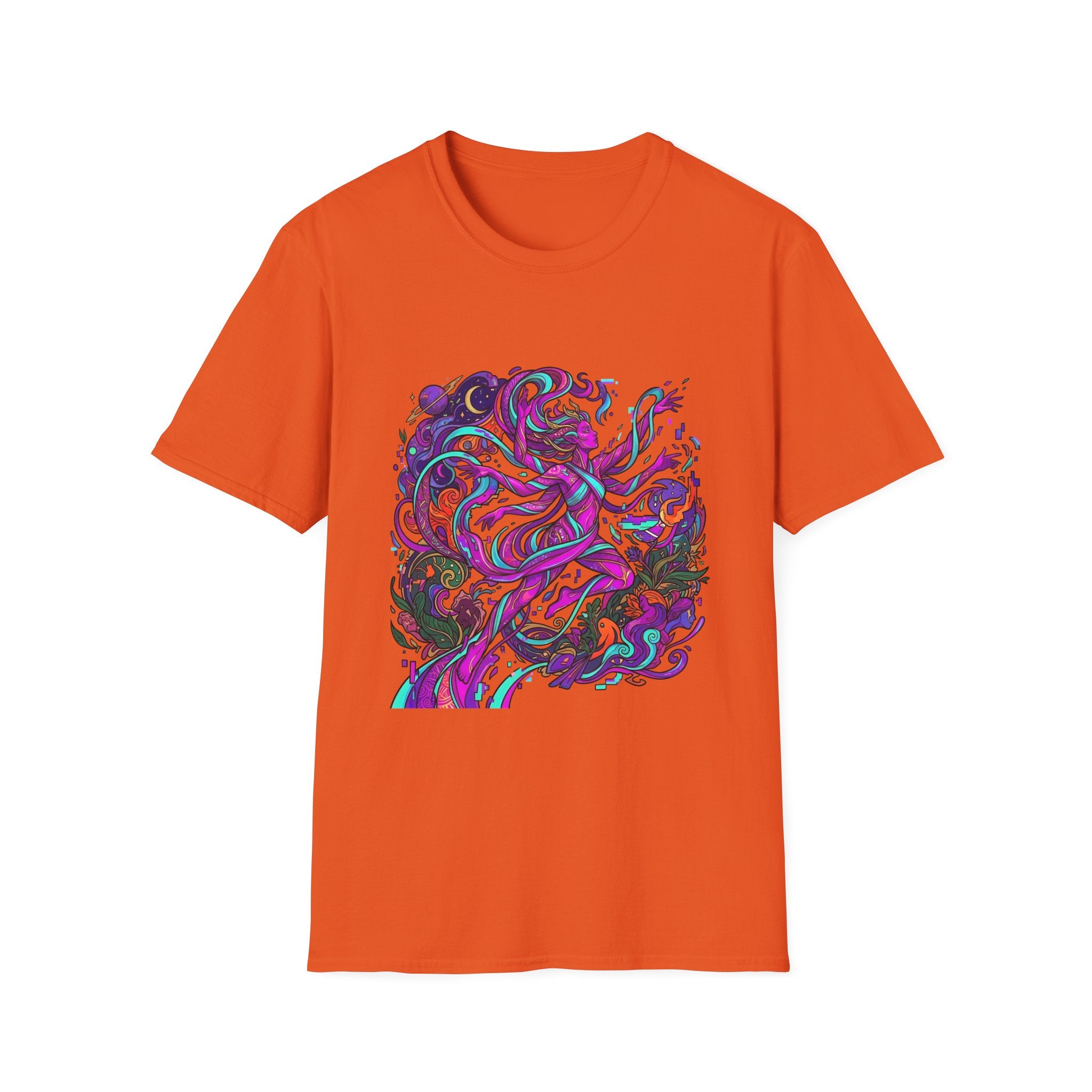 T-Shirt - Vibrant Psychedelic Cosmic Goddess Spiritual Flow