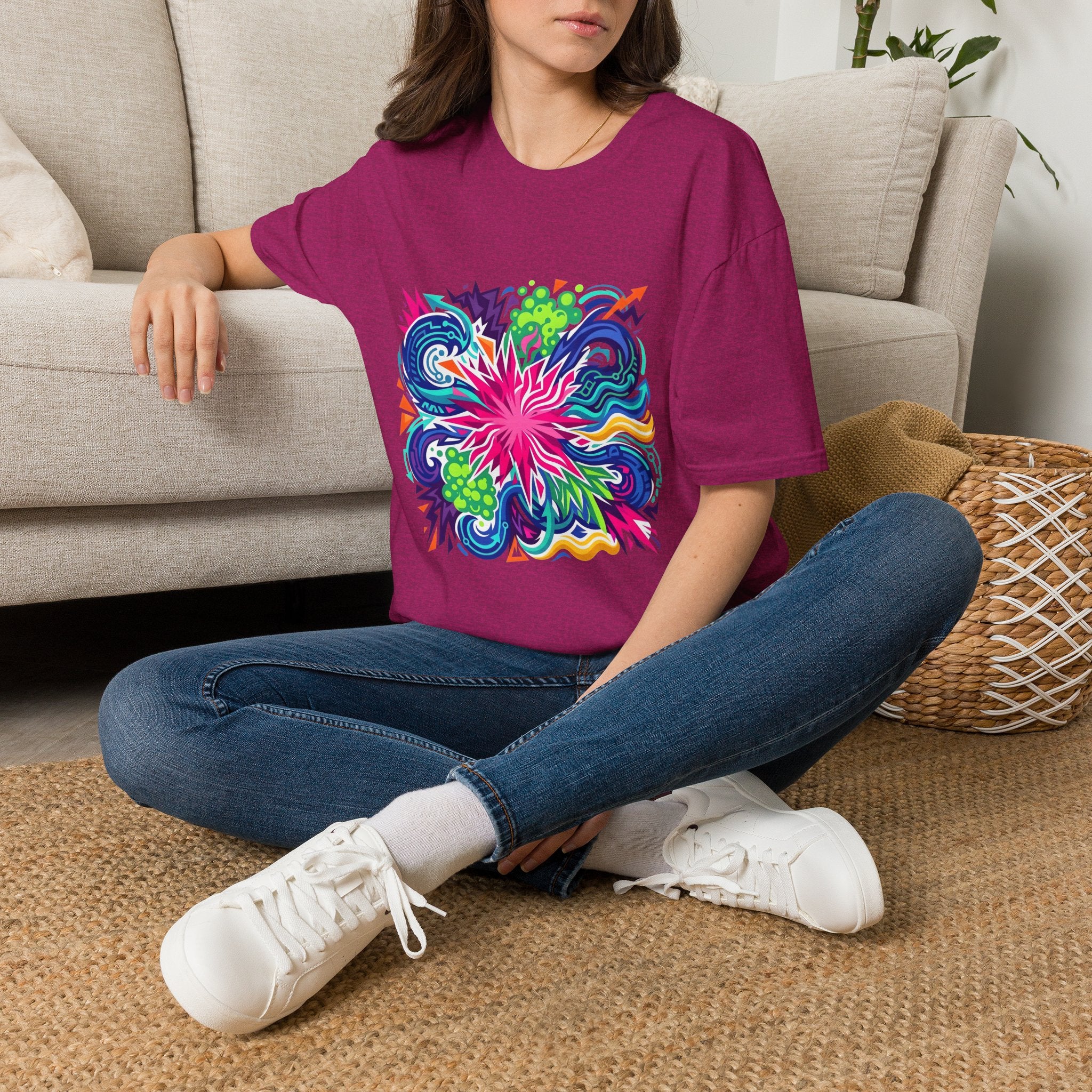 Abstract T-Shirt - Vibrant Graffiti Explosion | Unisex