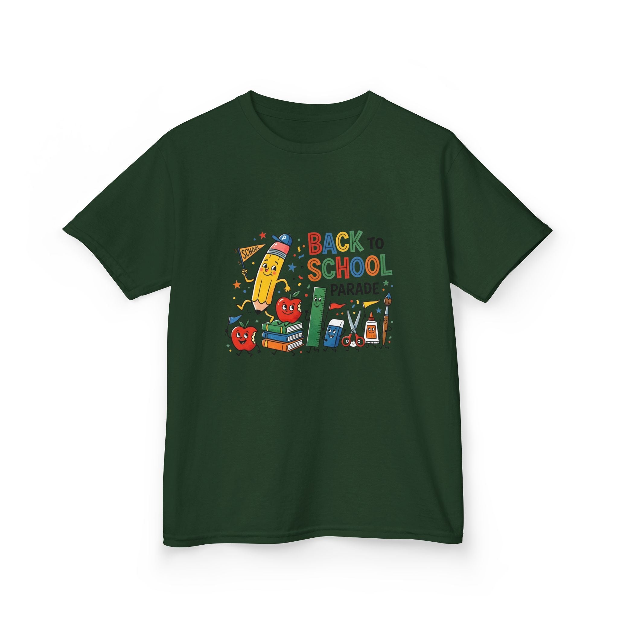 Kids Back to School Tee - Playful SCHOOL Supplies | First Day