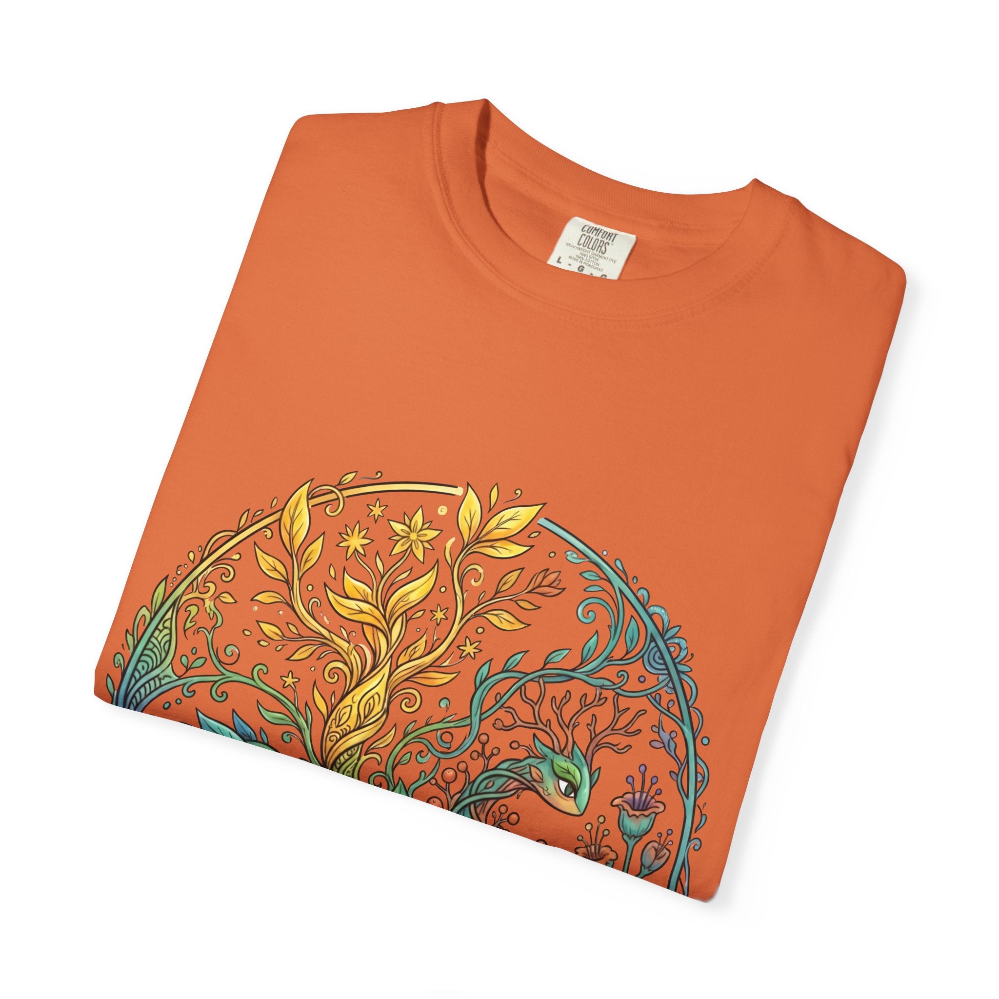 Elemental Dragon Tree T-Shirt - Mystical Nature Art | Comfort Colors
