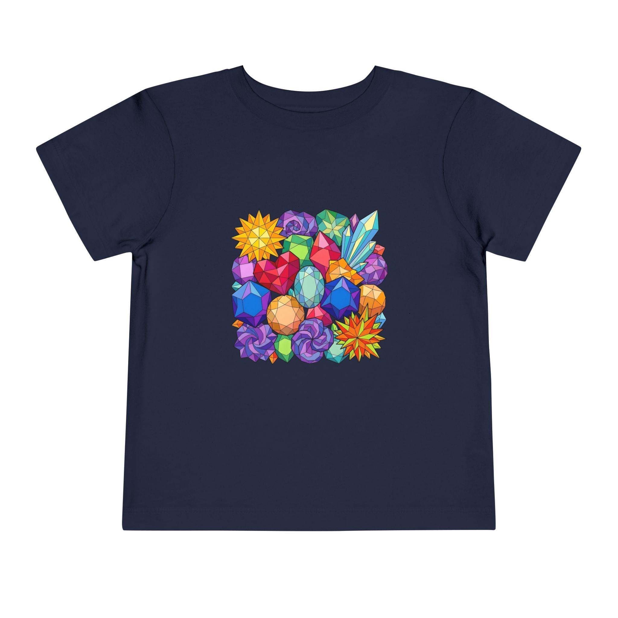 Toddler Tee - Vibrant Geometric Crystal & Gemstone Shirt