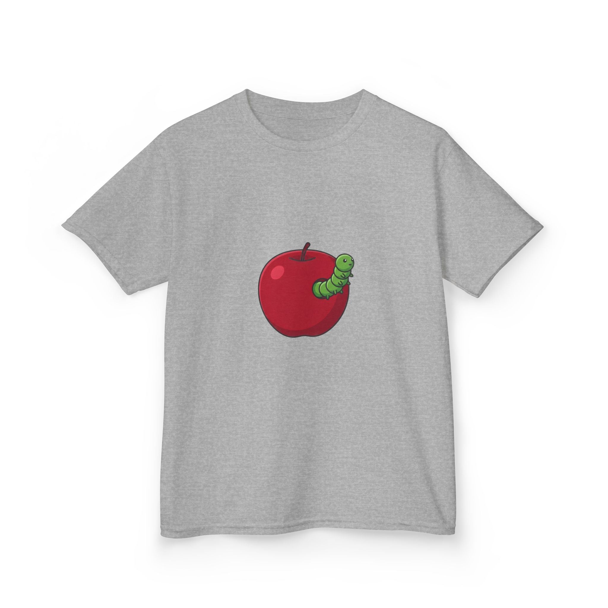 Kids T-Shirt - Cute Hungry Bookworm Caterpillar Apple Tee