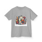 Kids Cartoon T-Shirt - Mischievous School Supplies & Stationery