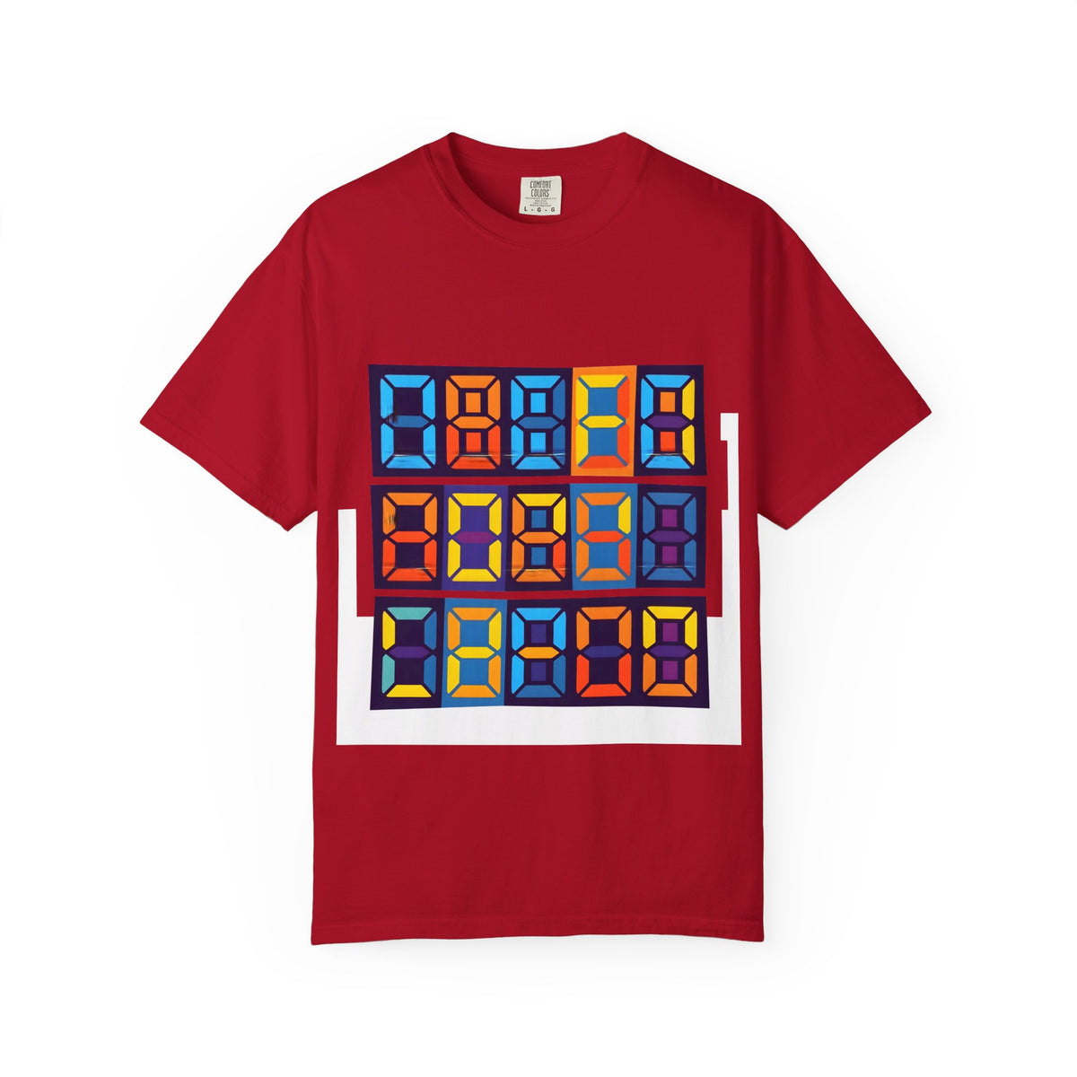 Unisex T-Shirt - Retro Tech 8-Bit Digital Display | Comfort Colors