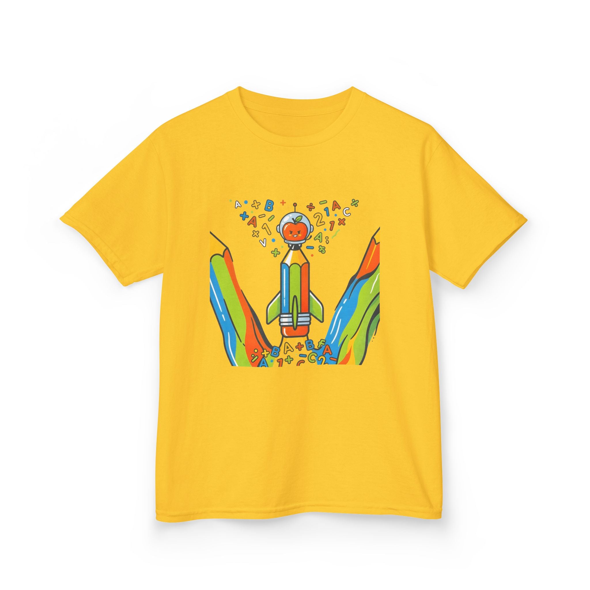 Kids Education Tee - Playful ABC & Math Learning Graphic