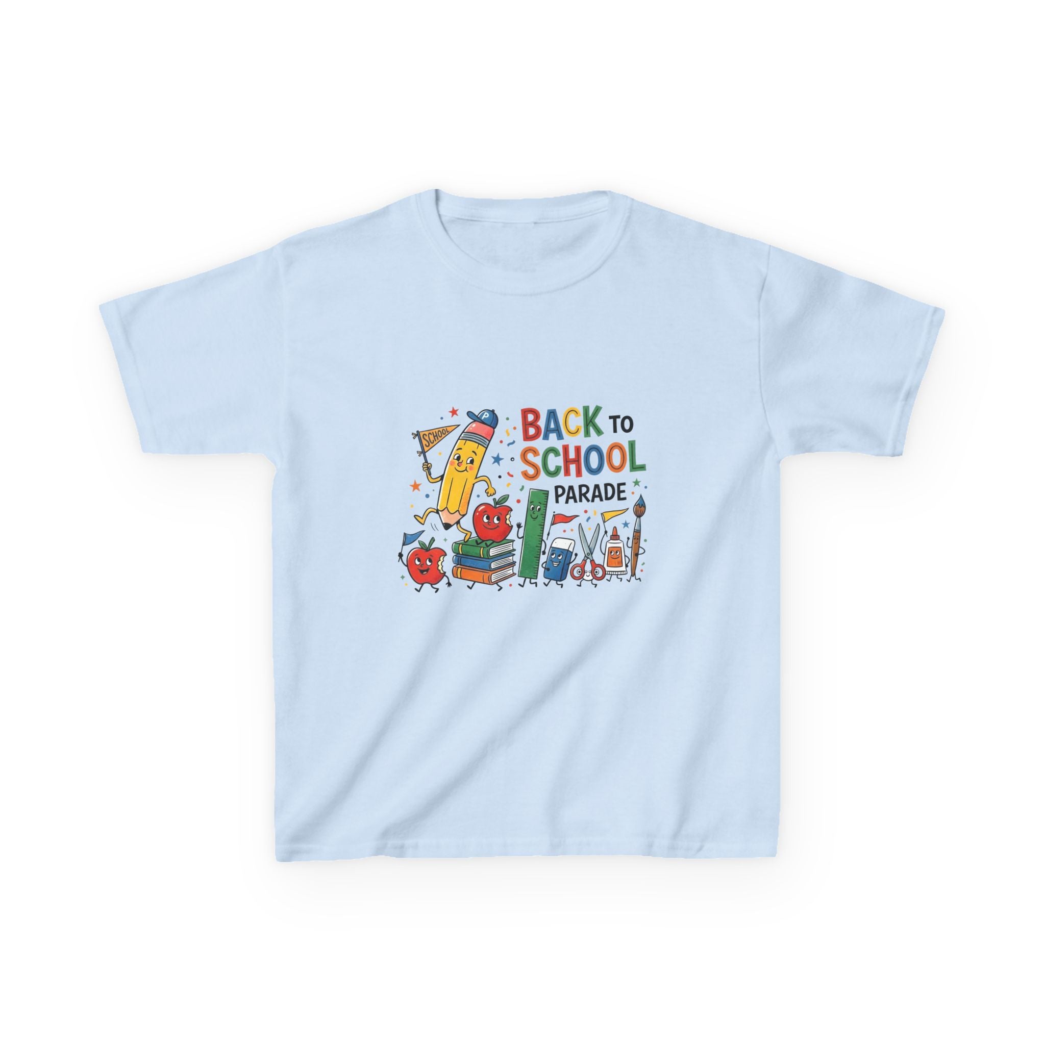 Kids Back to School Tee - Playful SCHOOL Supplies | First Day