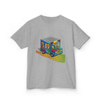 Kids T-Shirt - Vibrant Geometric Animal Bus Adventure