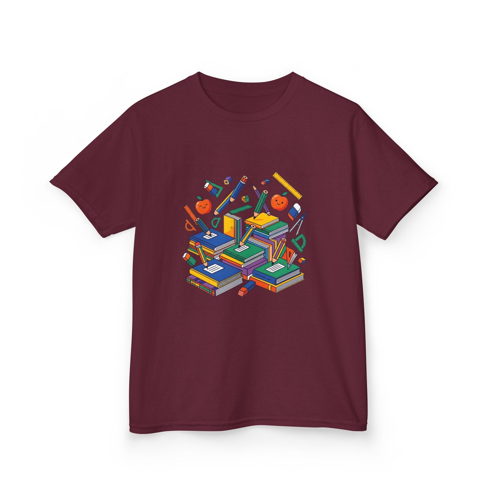 Kids School Supplies Tee - Colorful Education Design | Back to School
