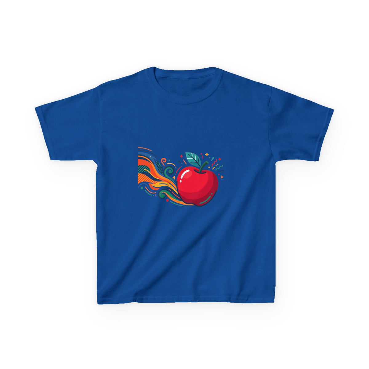 Kids Abstract Fruit Tee - Vibrant Apple Art | Creative Design