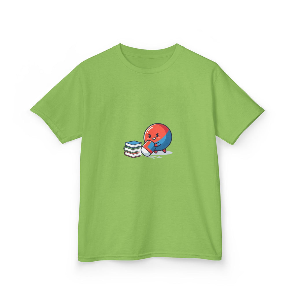 Kids Heavy Cotton Tee - Cute School Learning Cartoon Shirt