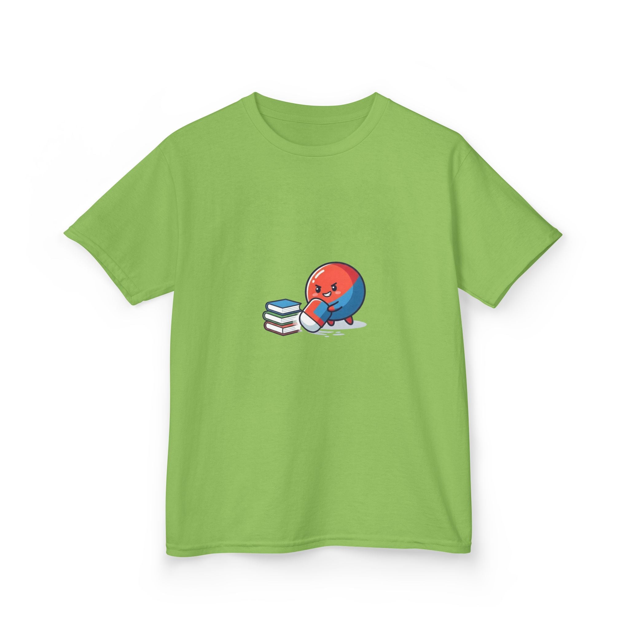 Kids Heavy Cotton Tee - Cute School Learning Cartoon Shirt
