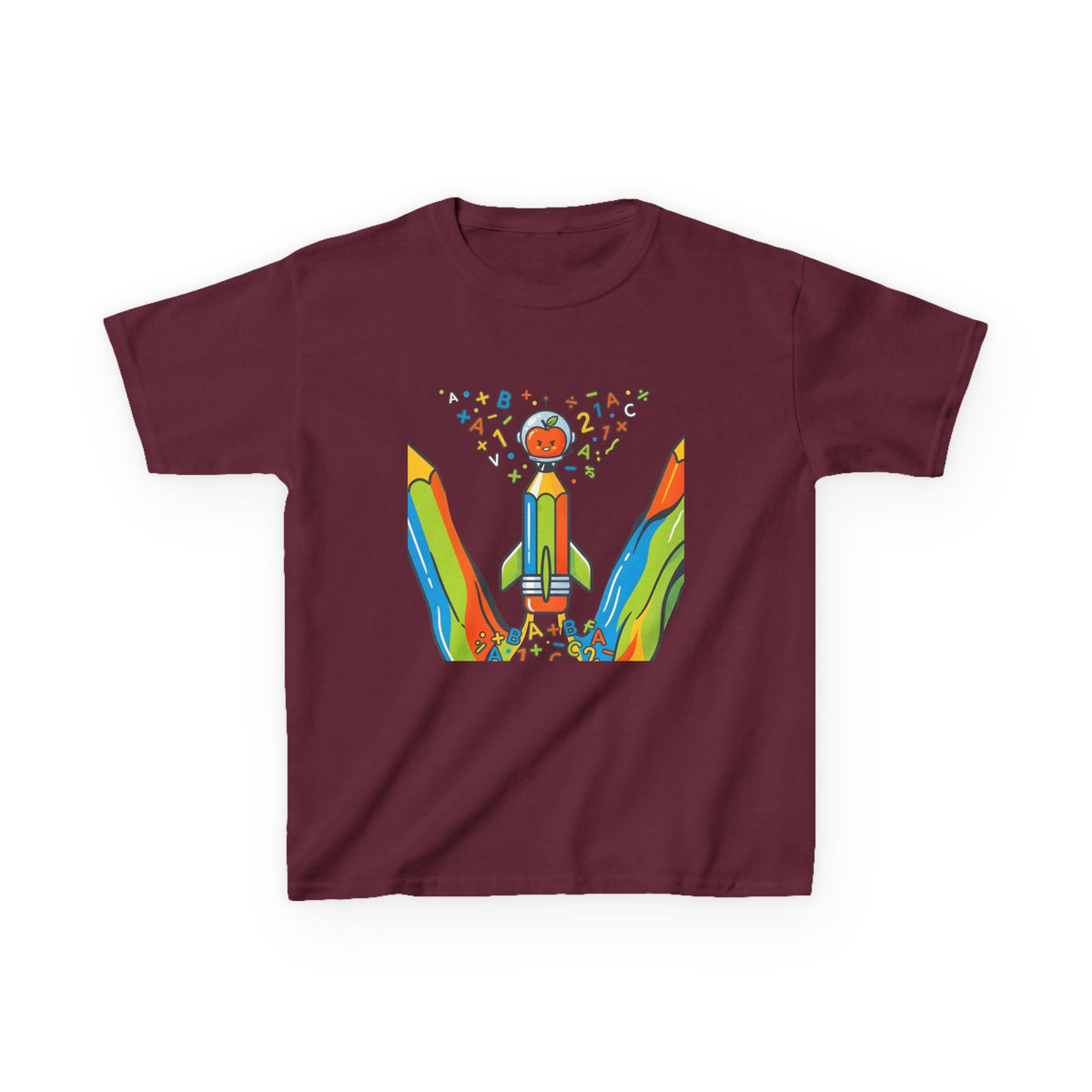 Kids Education Tee - Playful ABC & Math Learning Graphic