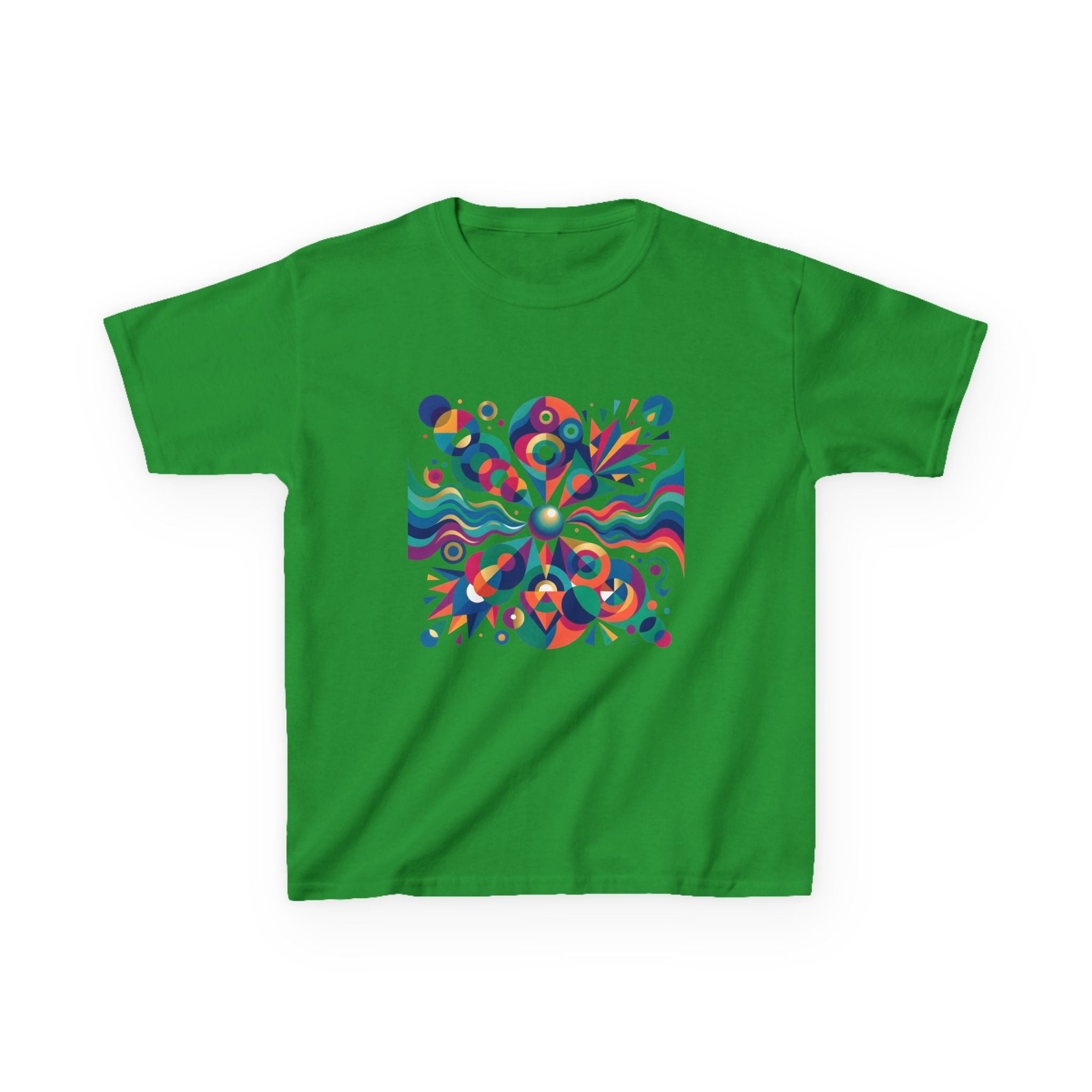 Kids T-Shirt - Vibrant Abstract Geometric Design | Modern Art
