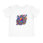 Toddler Crypto Shirt - Neon Geometric Digital Art | Blockchain Kids